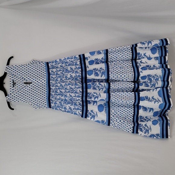 CHELSEA  & Theodore Sleeveless Tiered Maxi Dress - Picture 16 of 17